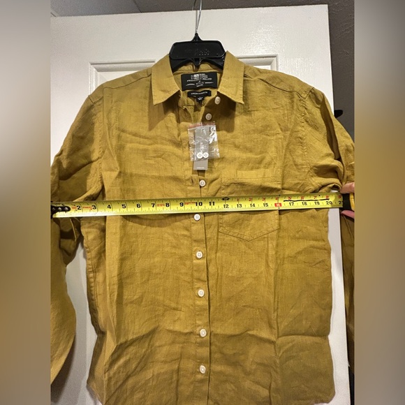 J Crew Garçon classic shirt in Baird McNutt Irish linen CG940 Size 4 NWT - Picture 8 of 10